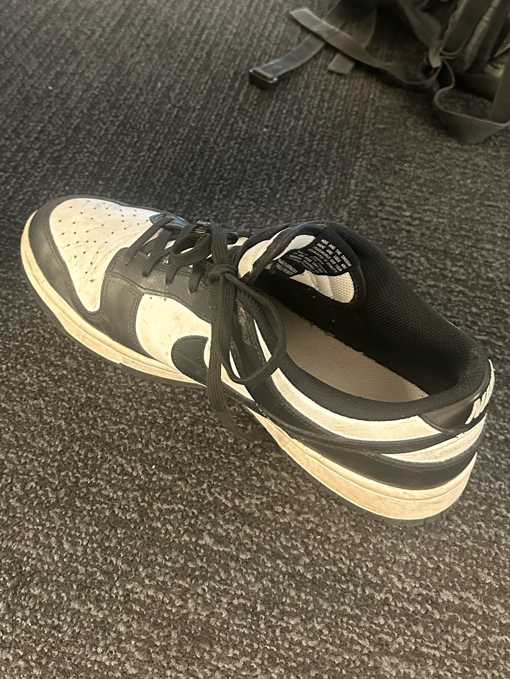 Nike Black and White Low-Top Sneakers